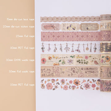 Tsuki ‘Dried Flowers’ Washi Tape Set ☾